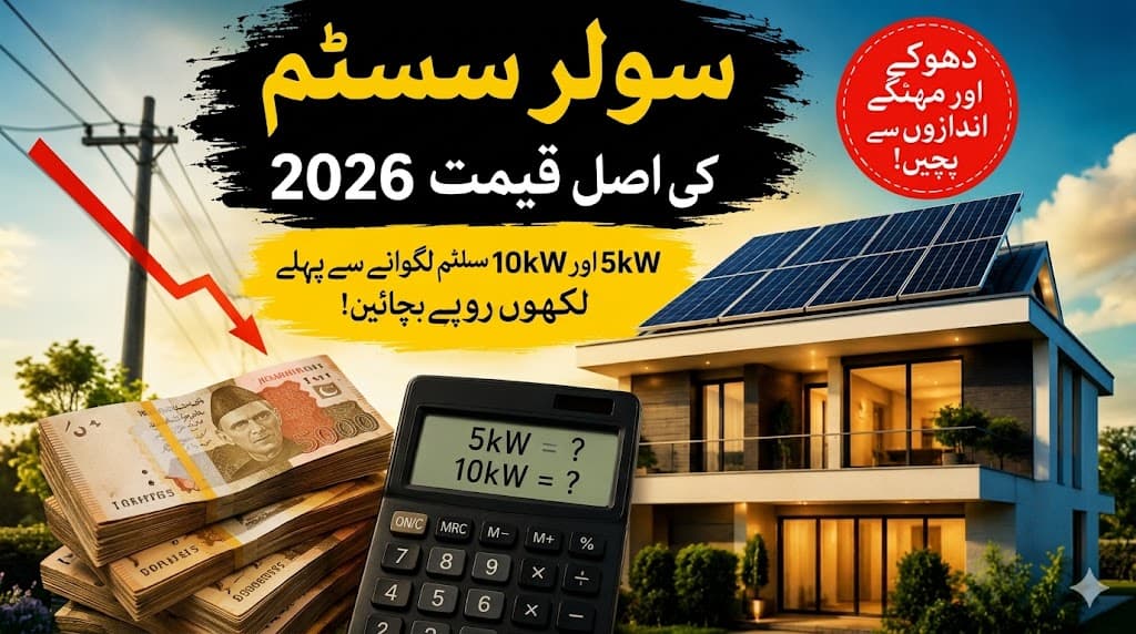 5kW and 10kW solar system cost breakdown Pakistan 2026 with Tier-1 components